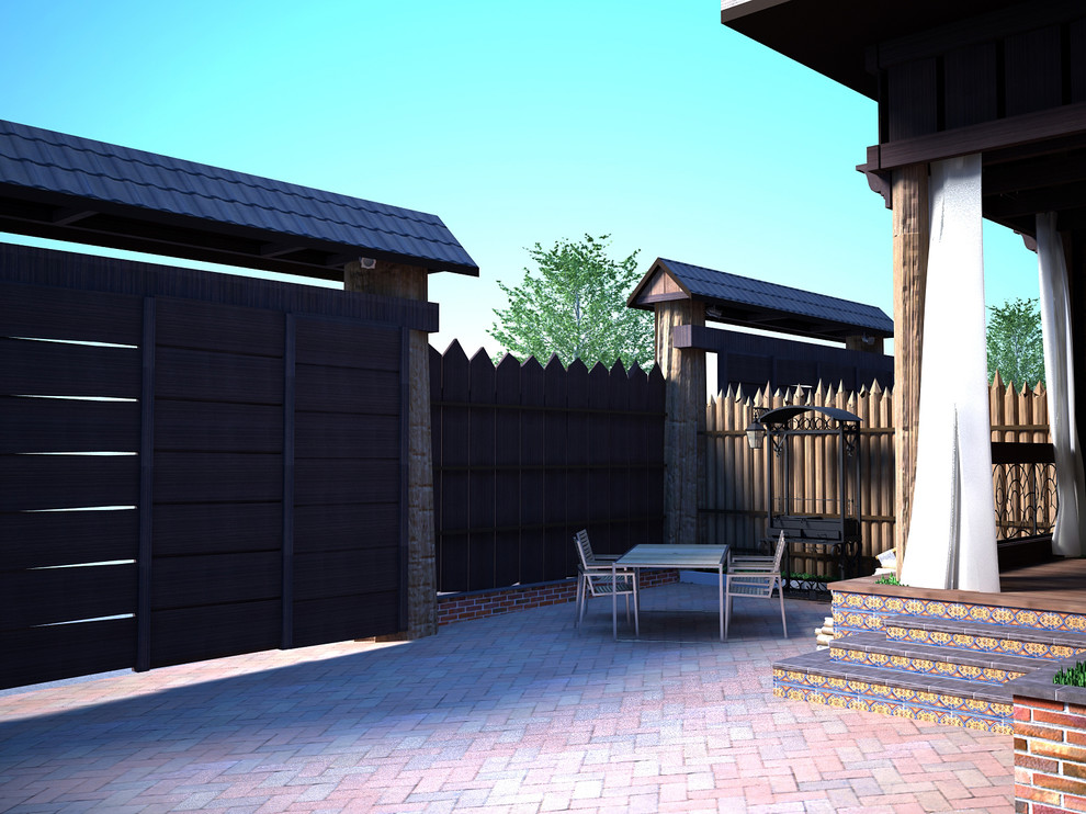 Дерево и кирпич: природный дизайн