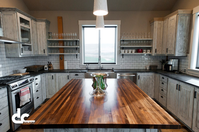 Butcher S Block Countertop Contemporary Kitchen Seattle By