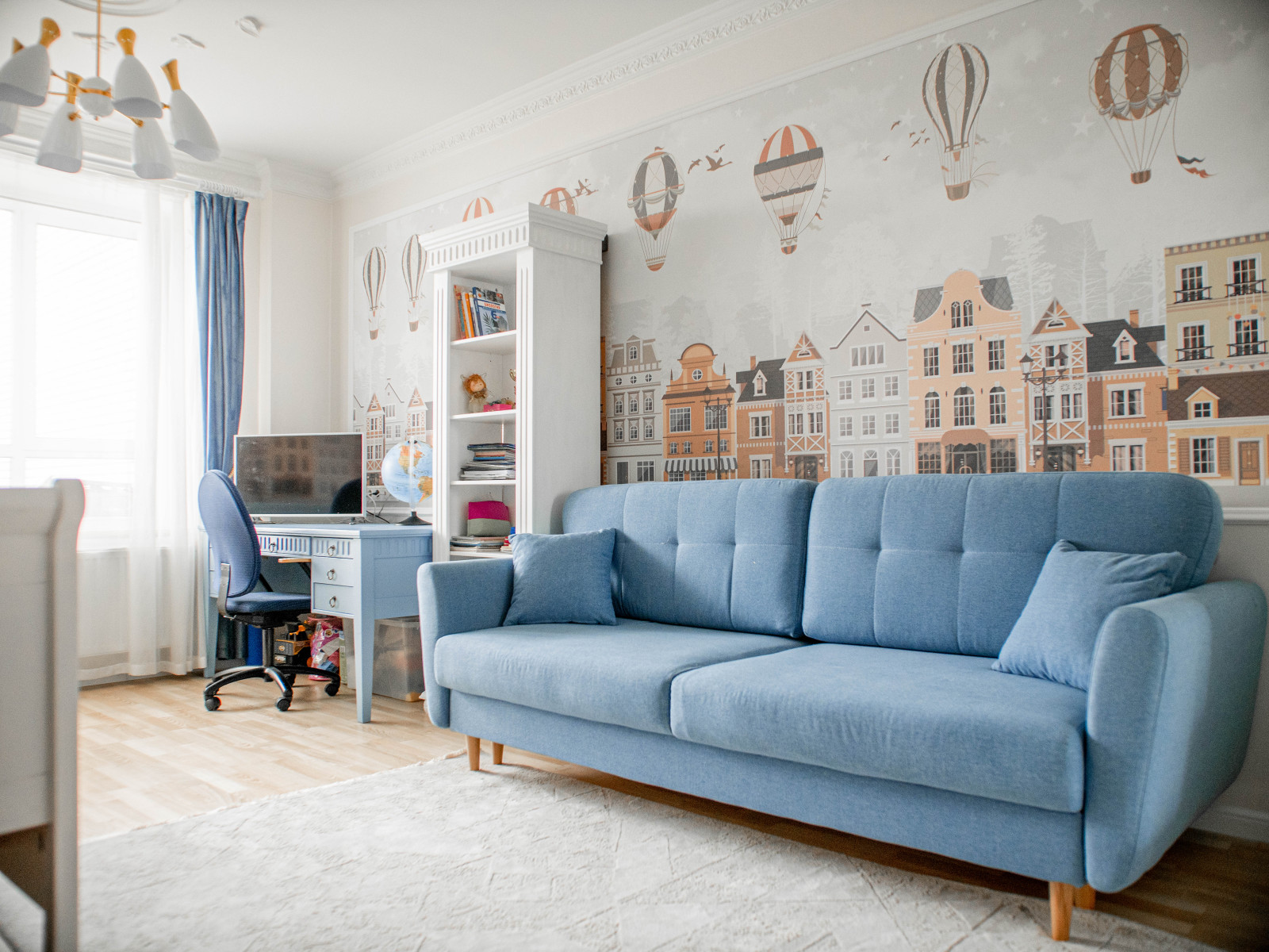 Детская для мальчика в синих тонах