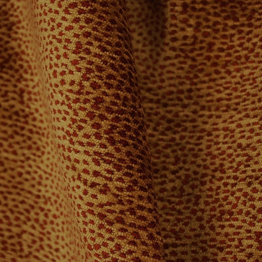 Siamese 1788 Deep Red Cheetah Print Fabric