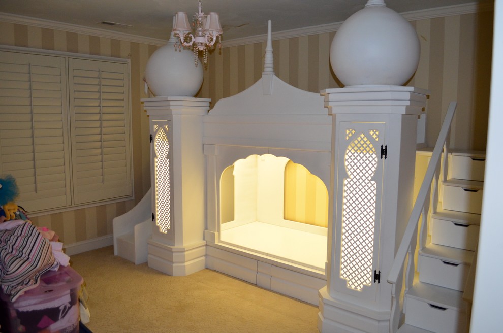 This is an example of a mediterranean kids' room in Los Angeles.