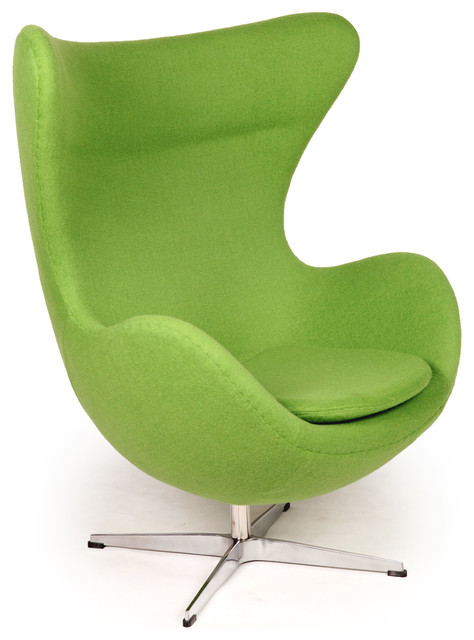 Green Chairs cashmere wool upholstery egg chair - midcentury - armchairs and Green Chairs cashmere wool upholstery egg chair - midcentury - armchairs and