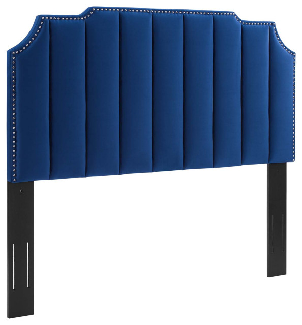 Rosalind Performance Velvet Twin Headboard Contemporary Headboards