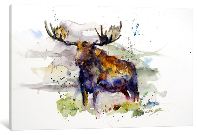 "Elk" Print by Dean Crouser, 18"x12"x1.5"