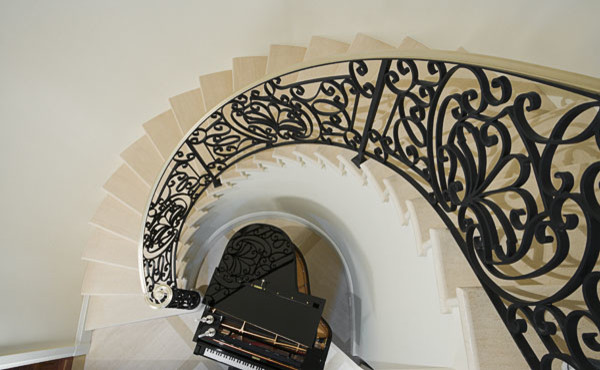 This is an example of a transitional staircase in Miami.