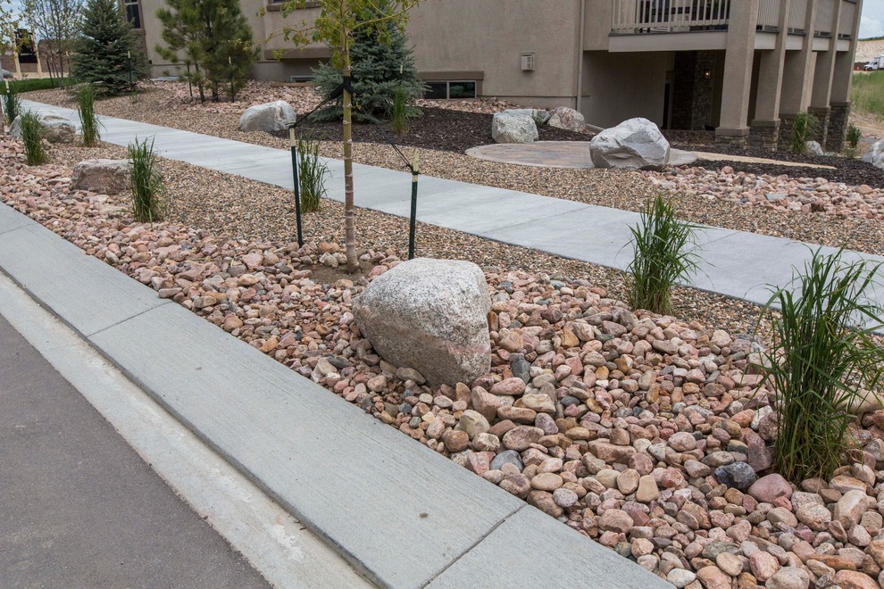 This is an example of a mid-sized contemporary garden in Denver.