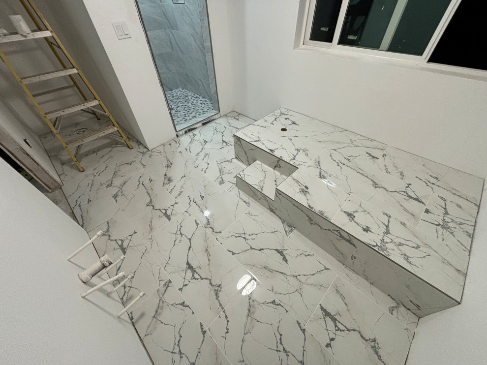 Tile Shower, Bathroom