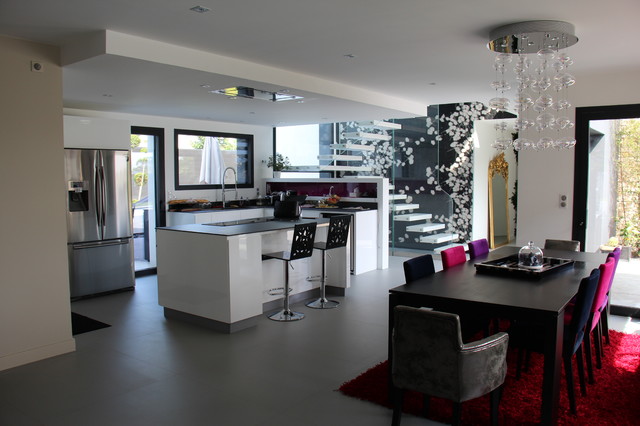 Construction modern-esszimmer