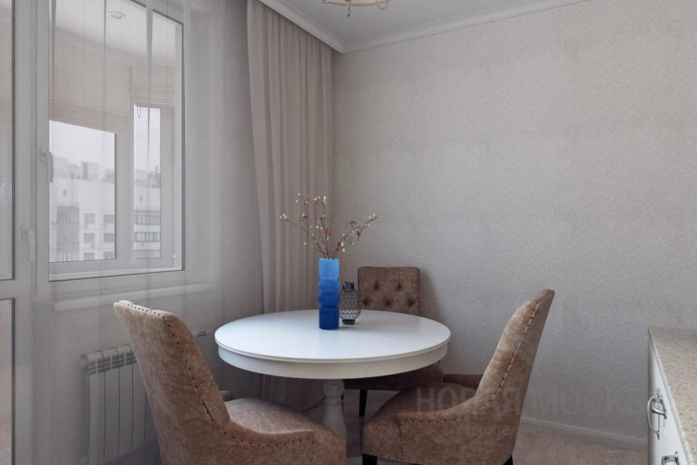 Дизайн-проект двухкомнатной квартиры 55,5 кв.м. в ЖК «Москва и область»