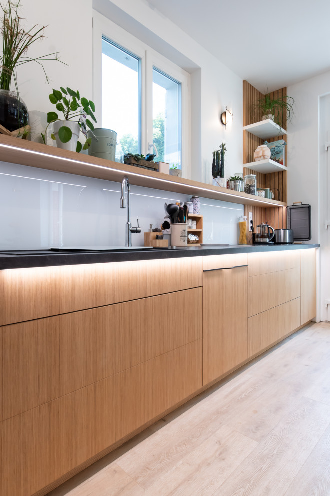 Inspiration pour une cuisine design.