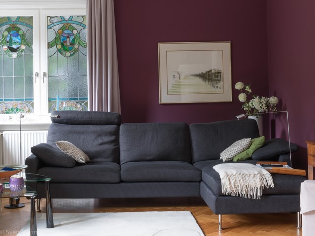 Farbrelaunch einer kleinen Jugendstilvilla transitional-family-room