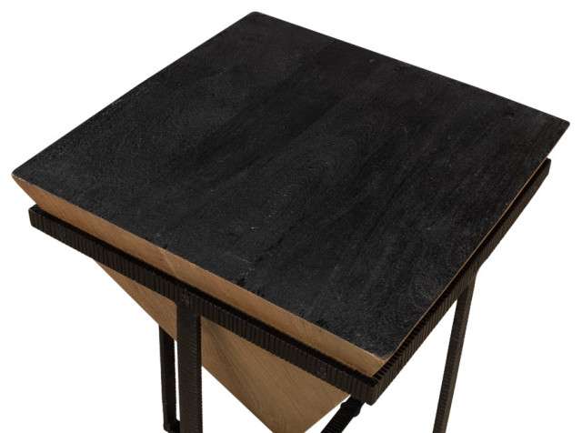 Hardy Inverted Obelisk Table - Industrial - Side Tables And End Tables ...