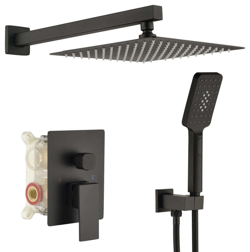 Complete Shower System With MultiFunction Hand Shower Contemporary