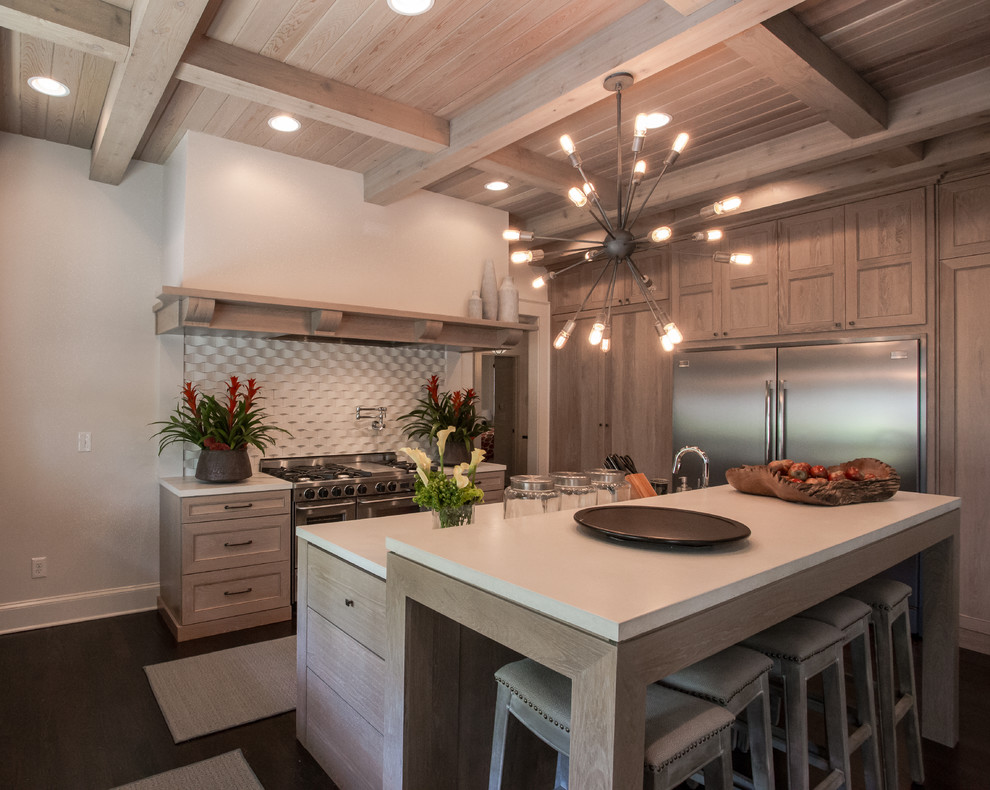 Example of a transitional kitchen design in Atlanta