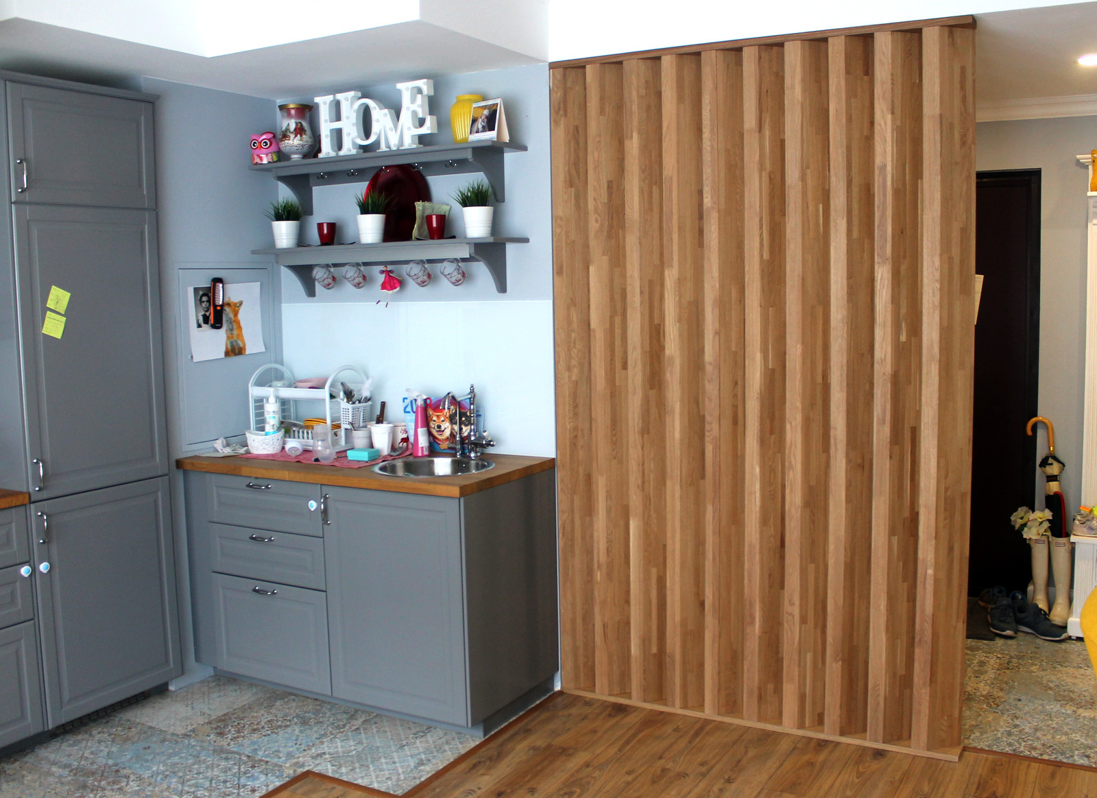 Интерьерная перегородка из дуба