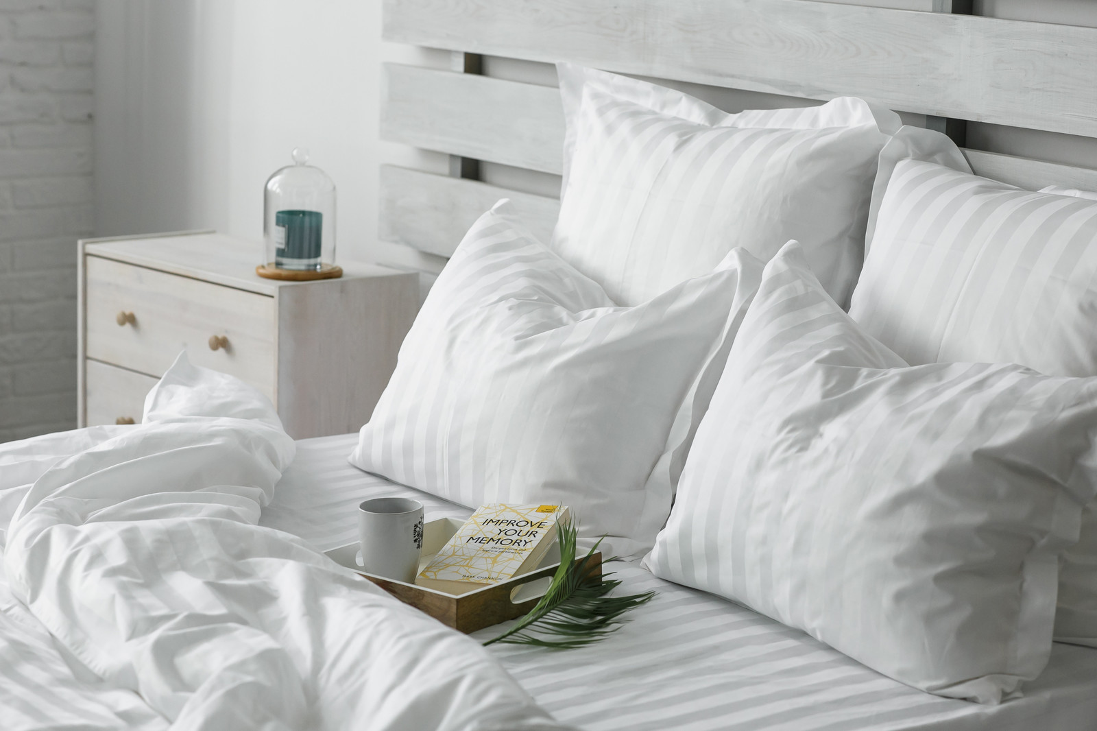 Однотонное постельное белье - белый