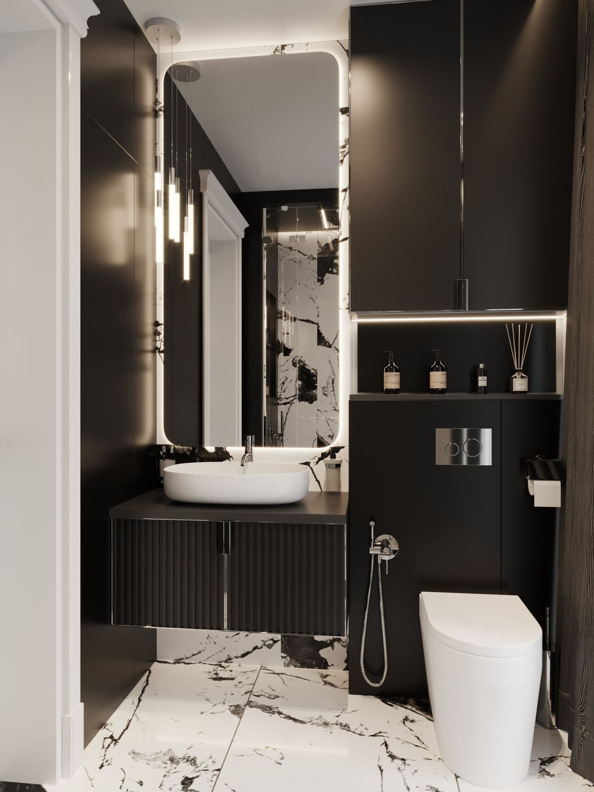 Частный дом // 1 этаж // Дизайн студия Льва Терехова