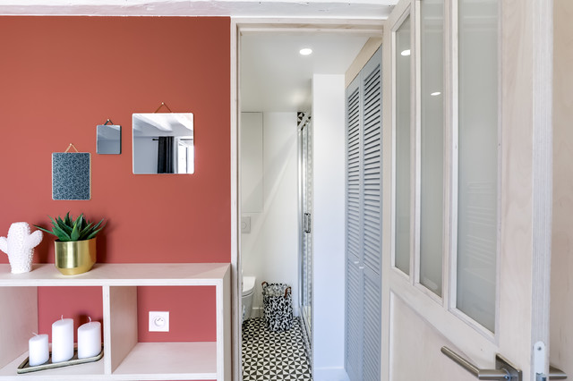 Studio 17m&sup2; skandinavisch-badezimmer