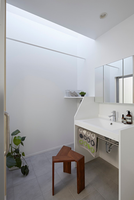 Photo of a modern powder room in Other.