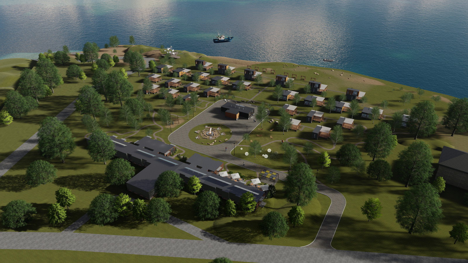 База отдыха из морских контейнеров на мысе Лазарева