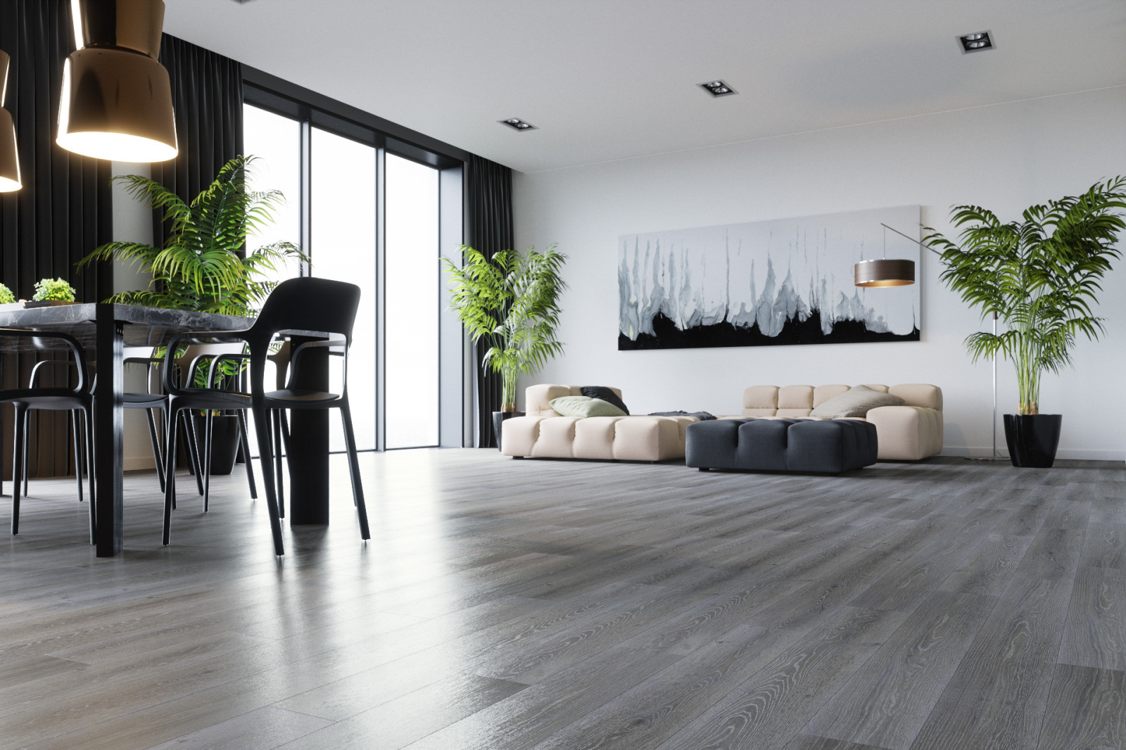 Кварцевый ламинат Fargo в интерьере