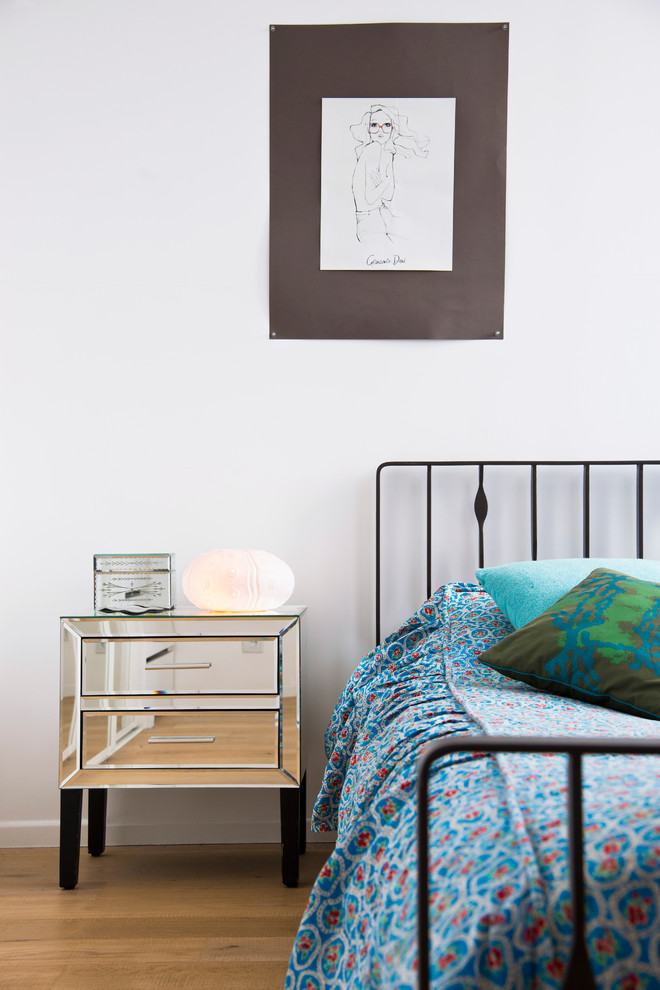 Idées déco pour une chambre éclectique.