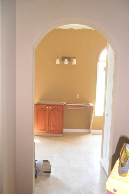 Master Bath remodel transitional