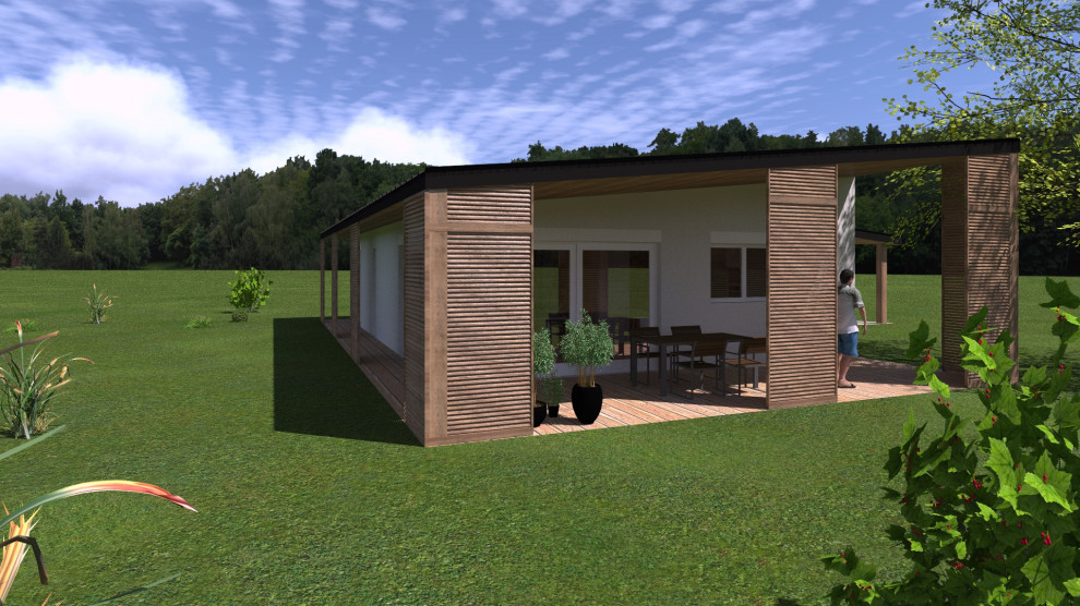 Construction de maison style moderne
