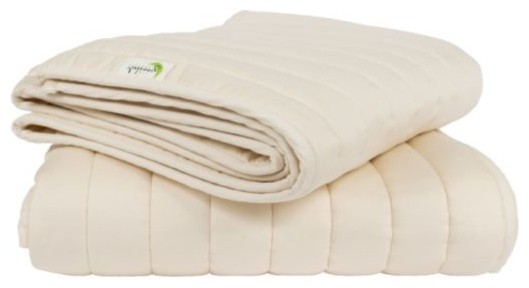 Organic Cotton Crib Comforter With Wool Fill