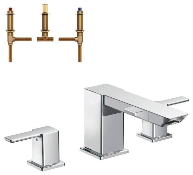 Moen 90 Degree 9" Roman Tub Faucet, 5"x9"x16", 5"x9"x16" Contemporary