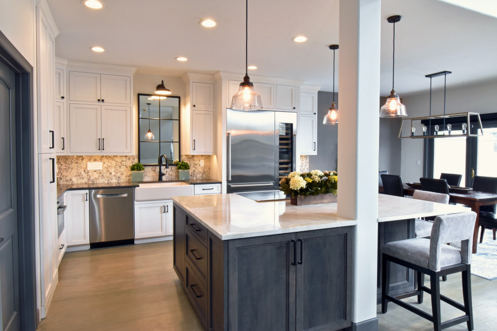 Inspiration for a transitional kitchen remodel in Denver