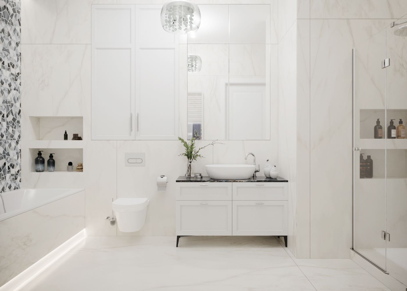 Санузел.  ЖК Крестовский де люкс