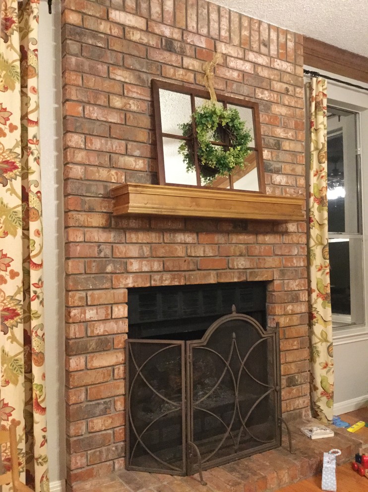 TV above fireplace no mantle??