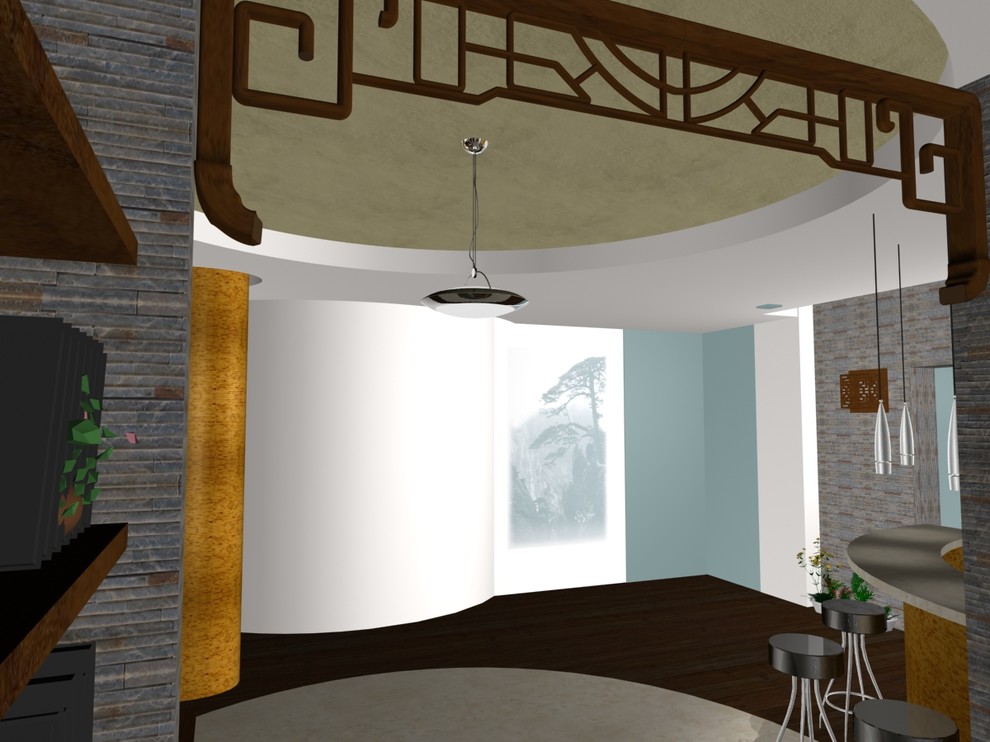 Asian Inspired Interior интерьер на "Орлинке"