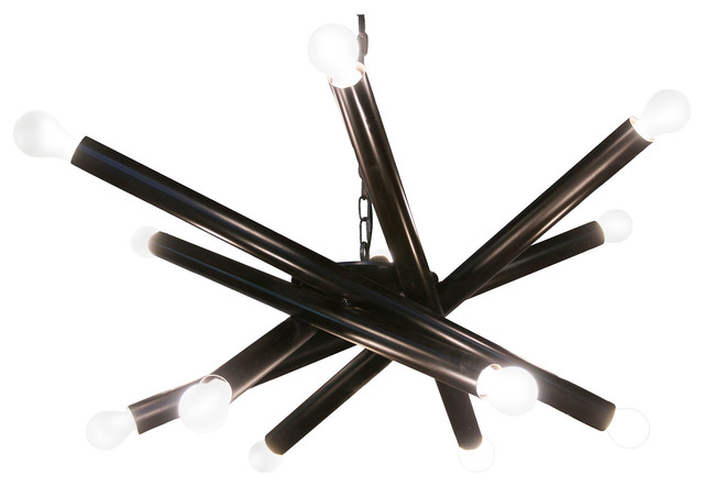 Lex 12-Light Chandelier, Bronze