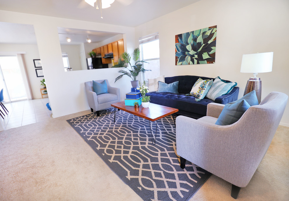 Inspiration for a transitional home design remodel in Phoenix