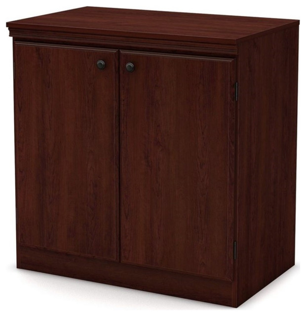 South Shore Morgan 2 Door Accent Chest in Royal Cherry - Transitional ...