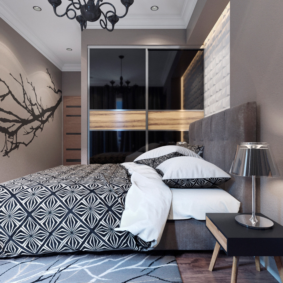 Дизайн интерьера спальни в трехкомнатной квартире