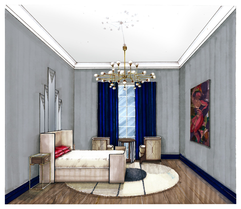 Эскизирование проекта, совместно с Ольгой Каминской