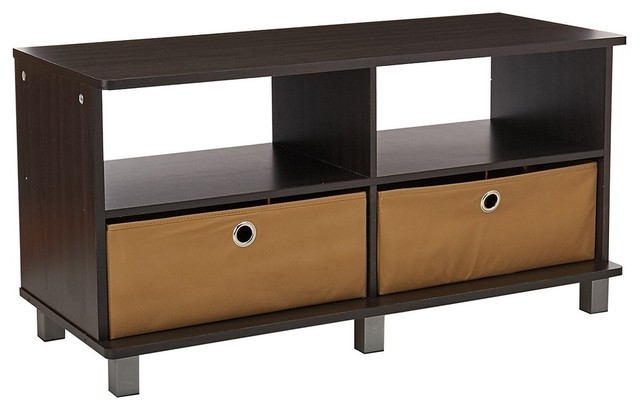 Contemporary Entertainment Center With Flat Table Top Contemporary Entertainment Center With