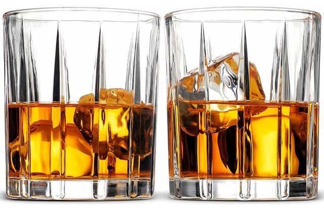 Old Fashioned Whiskey Glasses Set Of 2 8 Oz Contemporary