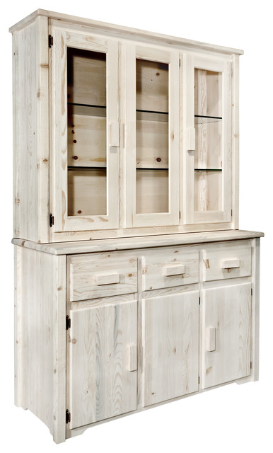 Homestead Collection China Hutch Rustic China Cabinets And