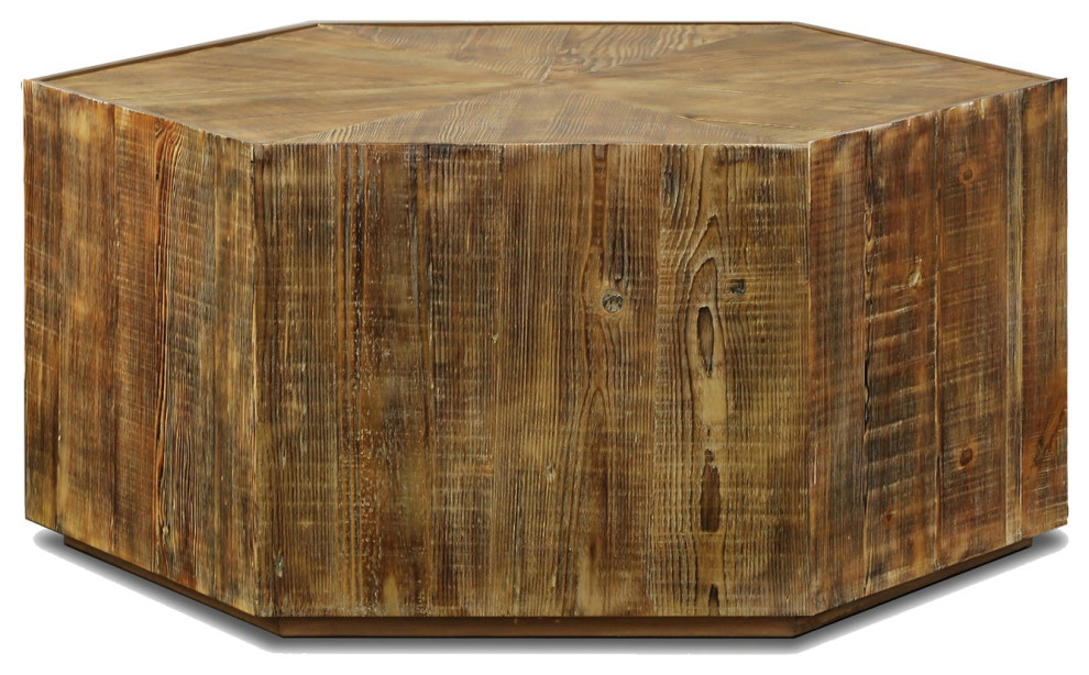 Hex Coffee Table Rustic Coffee Tables by Primitive Collections