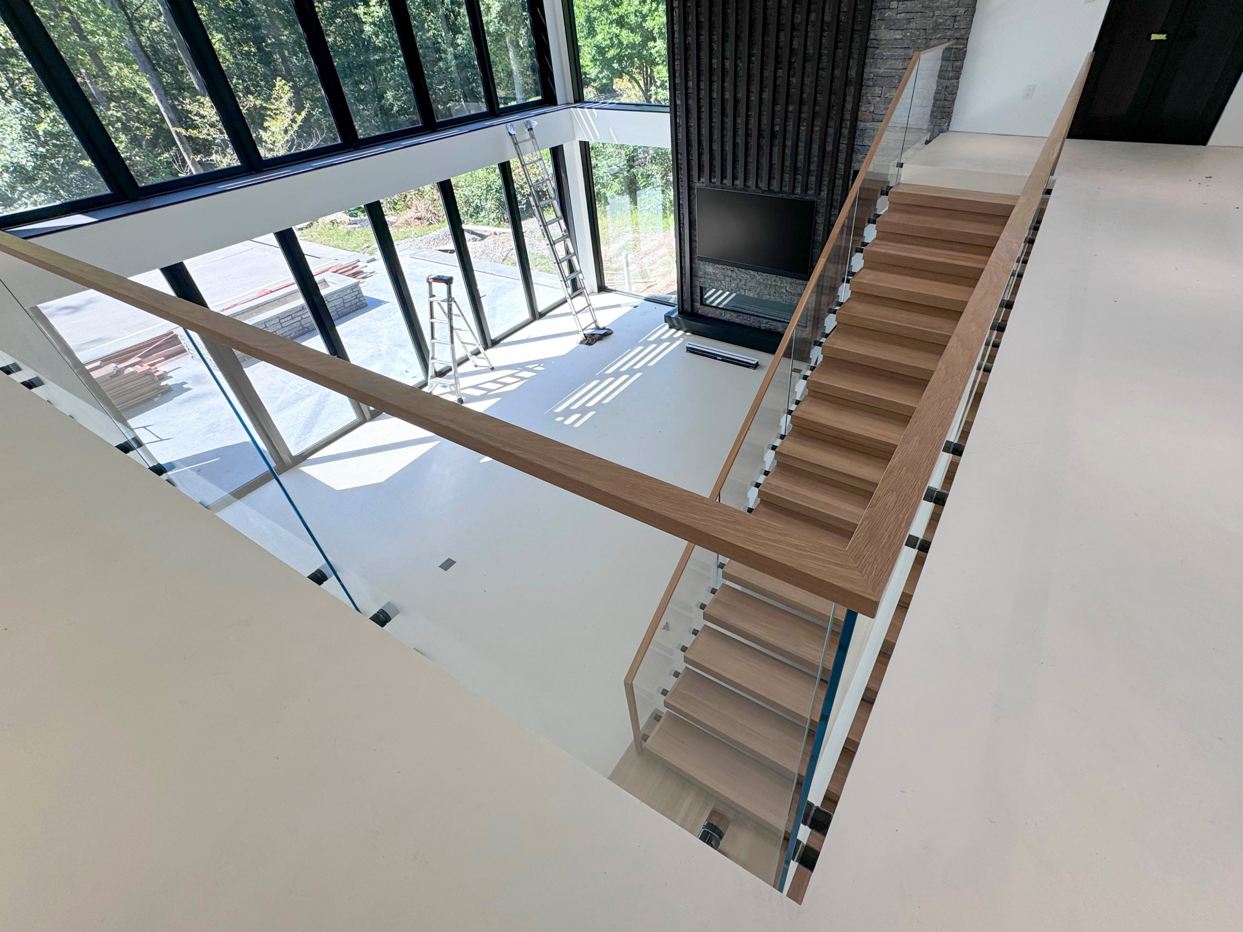 126_Visually Open and Light Contemporary Staircase, Mclean, VA 22102