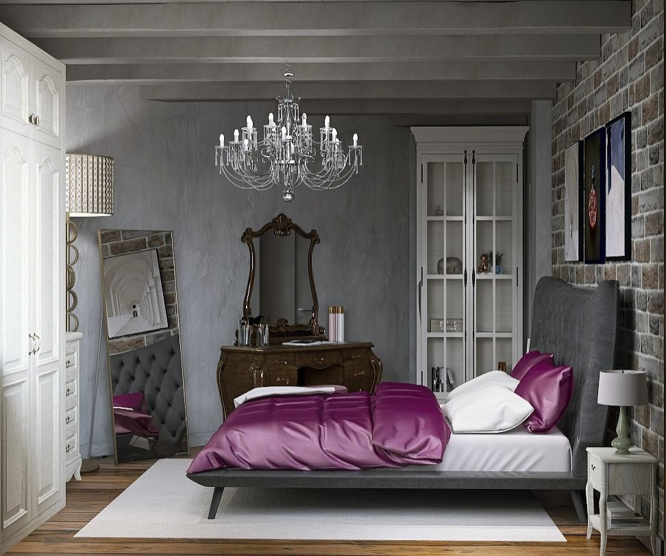 Спальня в стиле Гранж