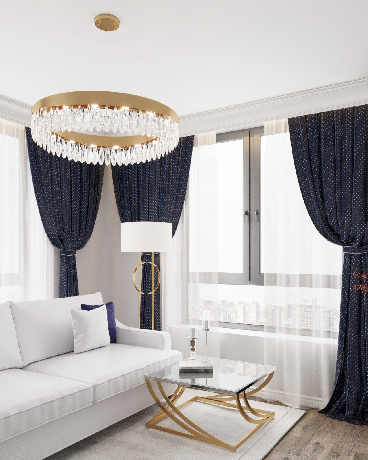 Неоклассика с акцентными элементами