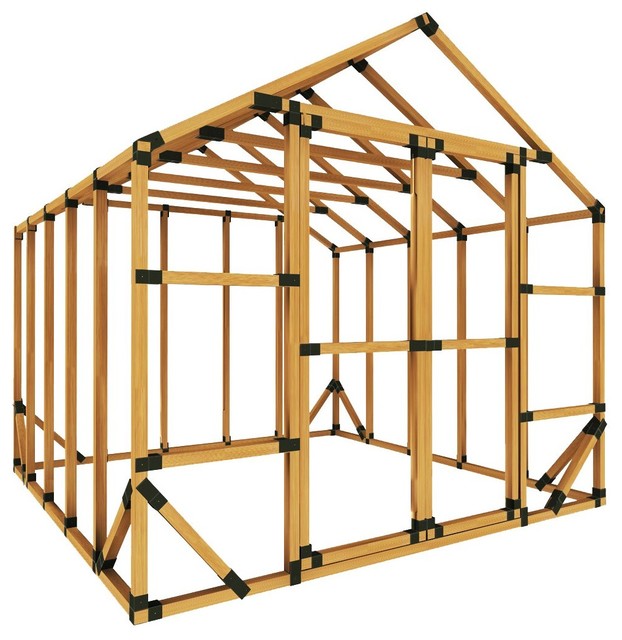 10x10 Standard Storage Shed Kit Sheds by EZ Frame Structures & Shelters LLC