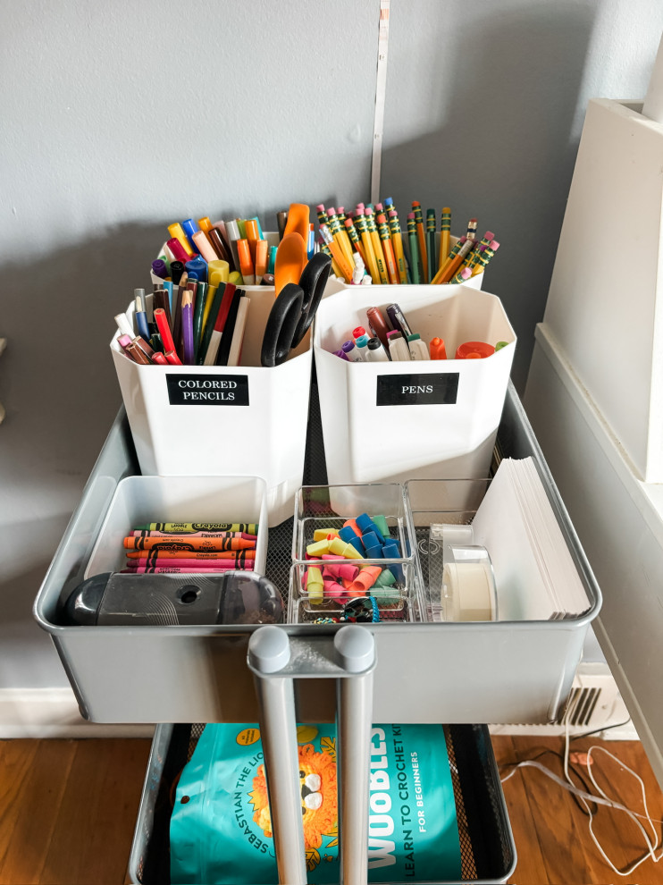Drawer Organizers in Portable Cart