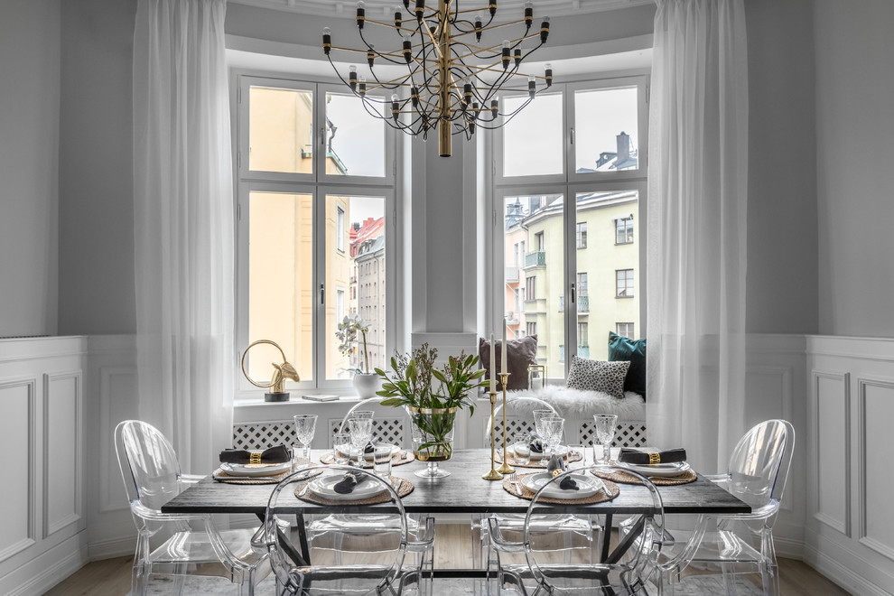 This is an example of a dining room in Stockholm.