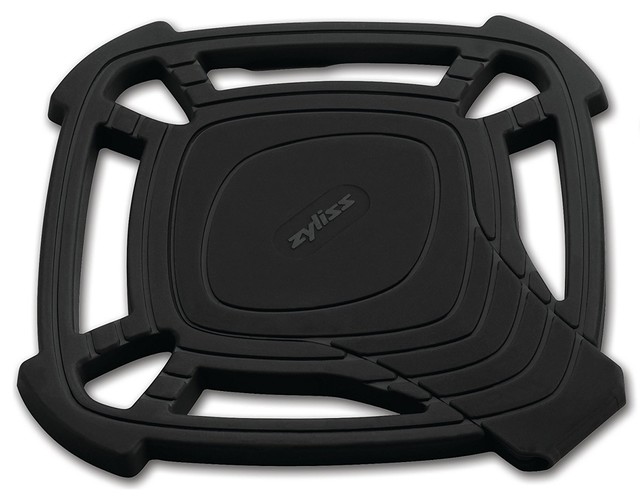 Zyliss Silicone Trivet Hot Pad With Built In Spoon Rest Large Zyliss Silicone Trivet Hot Pad With Built In Spoon Rest Large Black